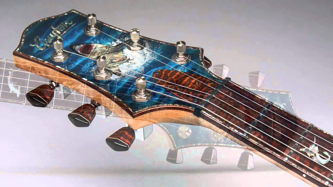 Guyton custom twin cutaway guitar