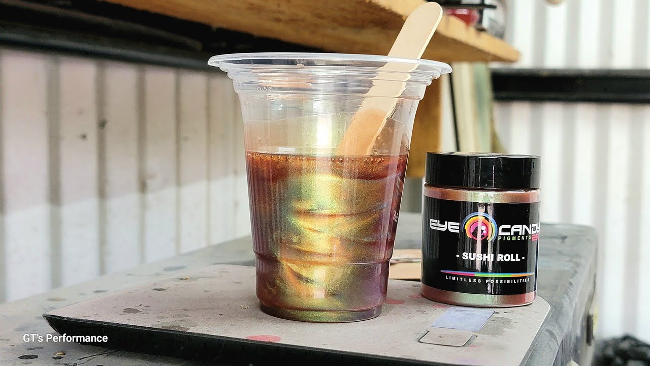Let's Spray - SUSHI ROLL Colorshift Pearl over RUSTOLEUM