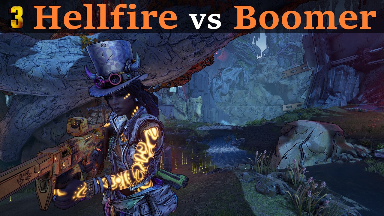 Borderlands 3 Hellfire vs Boomer comparing DAHL SMGs