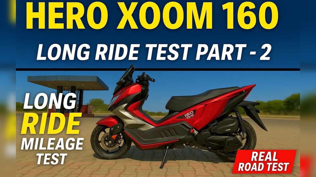 Hero Xoom 160 Part 2: Highway Mileage Test 🔥 (Long Ride)