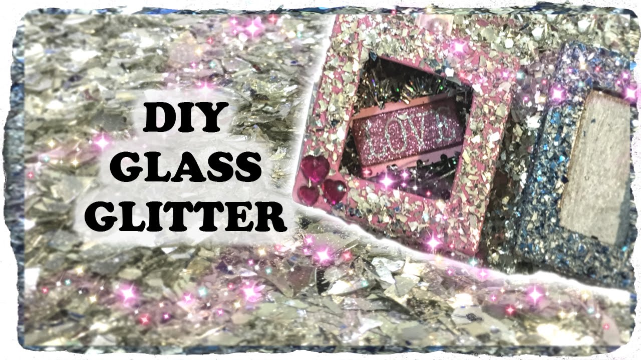 How To Make German Glass Glitter with Recycled Christmas Ornaments Crushed Glass Crafts DIY