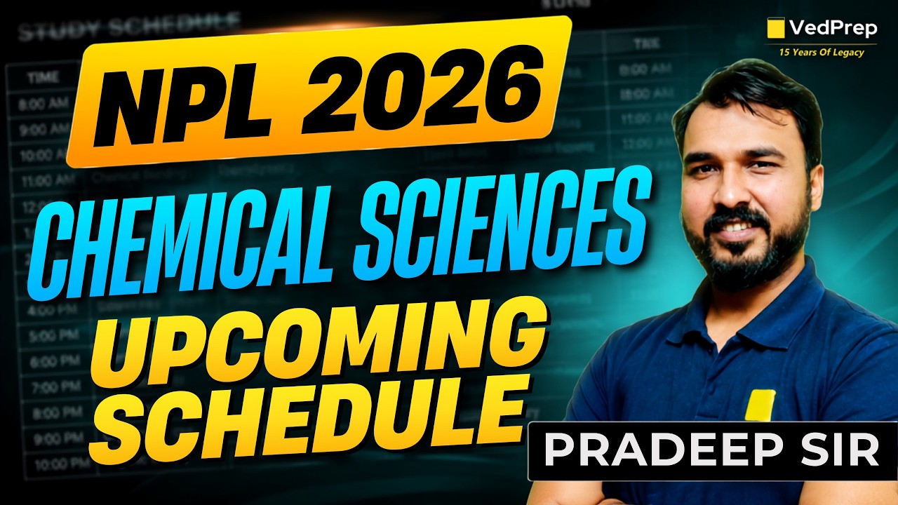 NPL 2026 Upcoming Schedule | Toppers Test Series Test 1 | CSIR NET Chemical Sciences June/July 2026