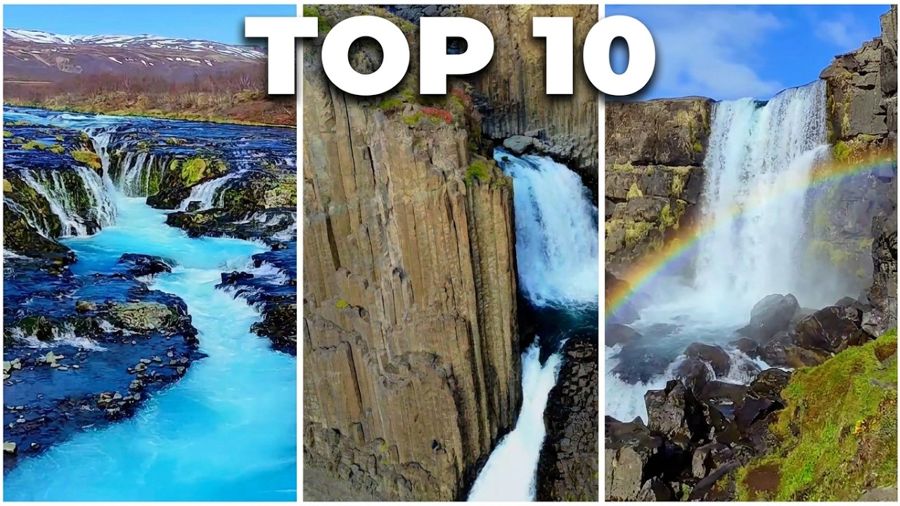 Iceland Waterfalls Part 2 🇮🇸 Ten Epic Waterfalls in Iceland | Drone Video