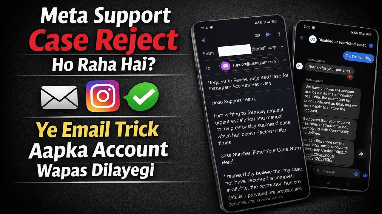 Rejected Appeal Ke Baad Kya Kare? Instagram Account Recovery Full Guide | New unban method 2026 |