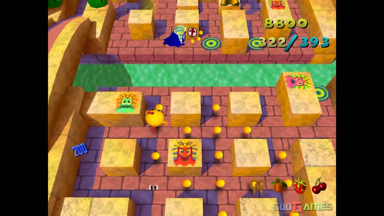 Ms. Pac-Man Maze Madness - Gameplay Dreamcast HD 720P
