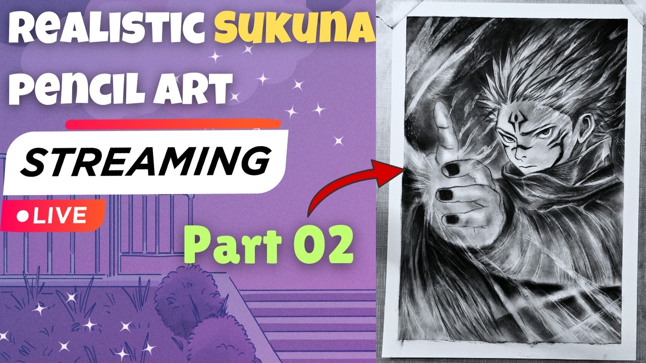 Sukuna Realistic Drawing Complete 🔥 | Jujutsu Kaisen | Final Part