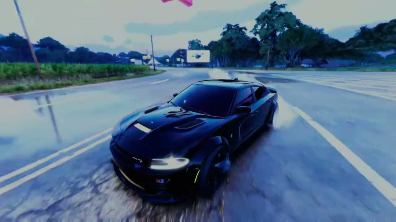 Driving in the srt hellcat redeye widebody charger in the crew motorfest and listening to juice wrld
