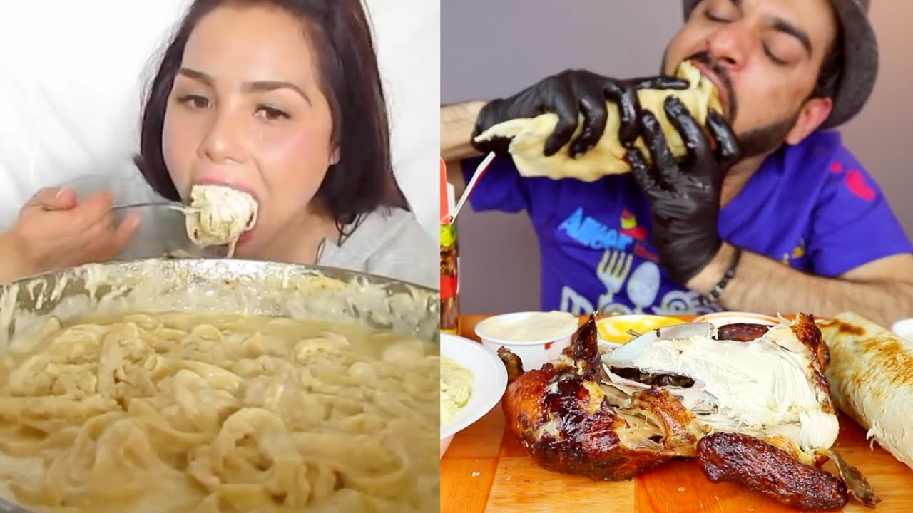 Mukbangers Eating the RECOMMENDED SERVING SIZE in ONE BITE 😱