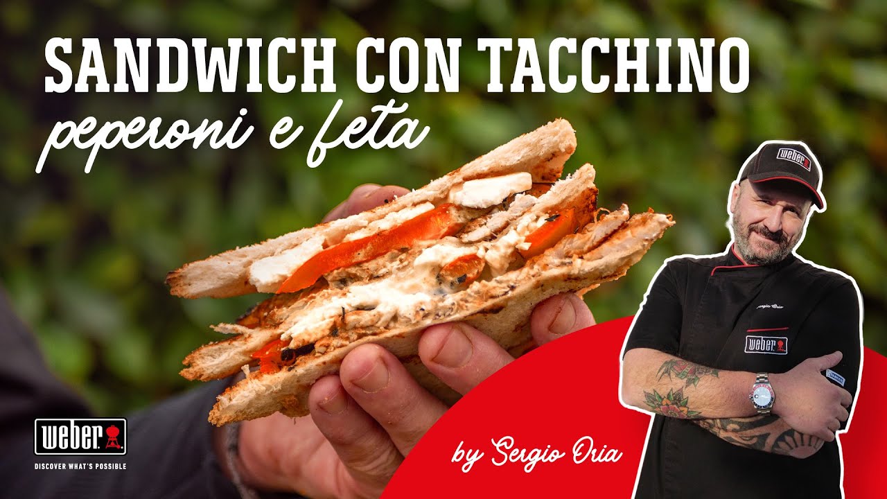 👨‍🍳 SANDWICH con TACCHINO, peperoni e feta:  👨‍🍳