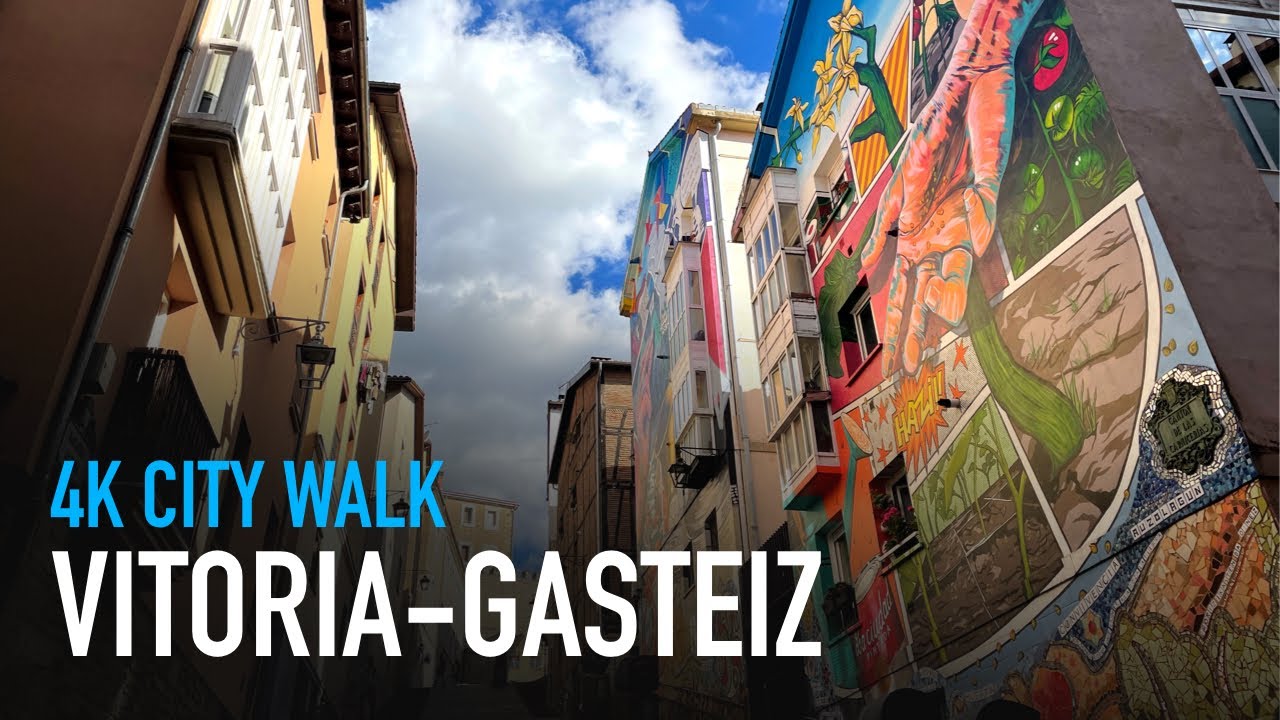 Vitoria-Gasteiz - Tour the Beautiful Basque Country | 4K Walking Tour