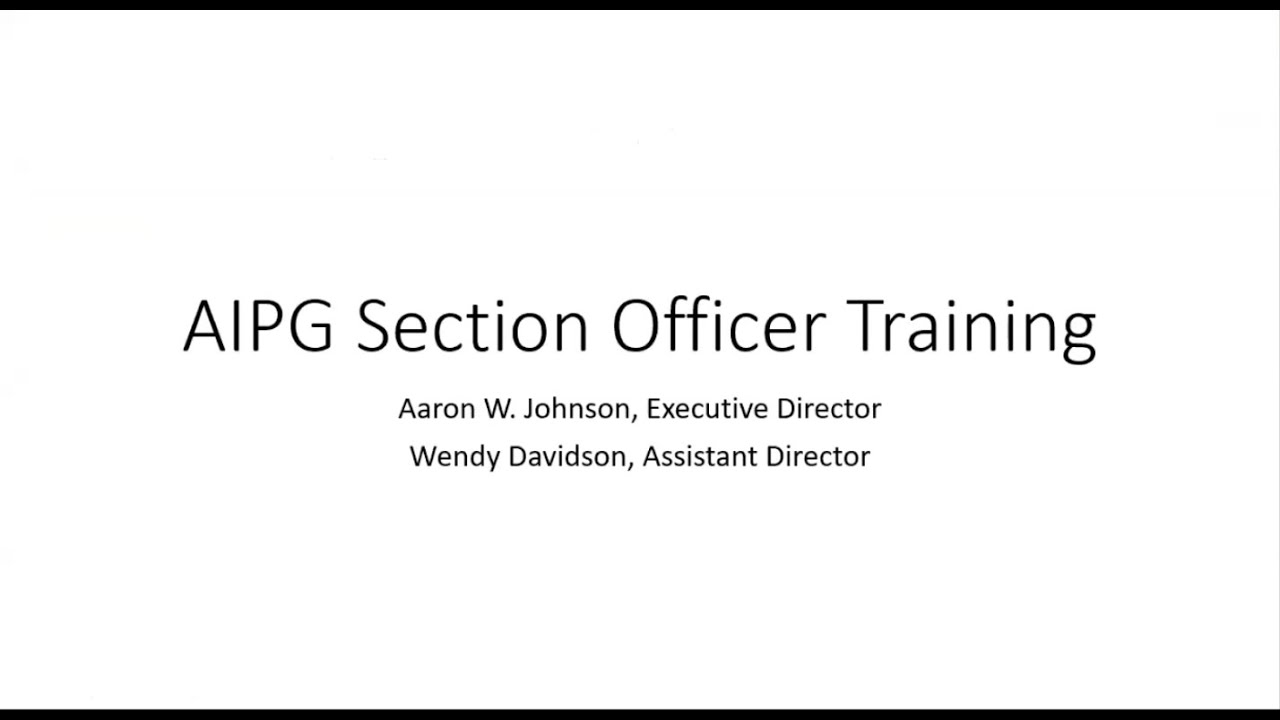 AIPG Section Officer Training-2024
