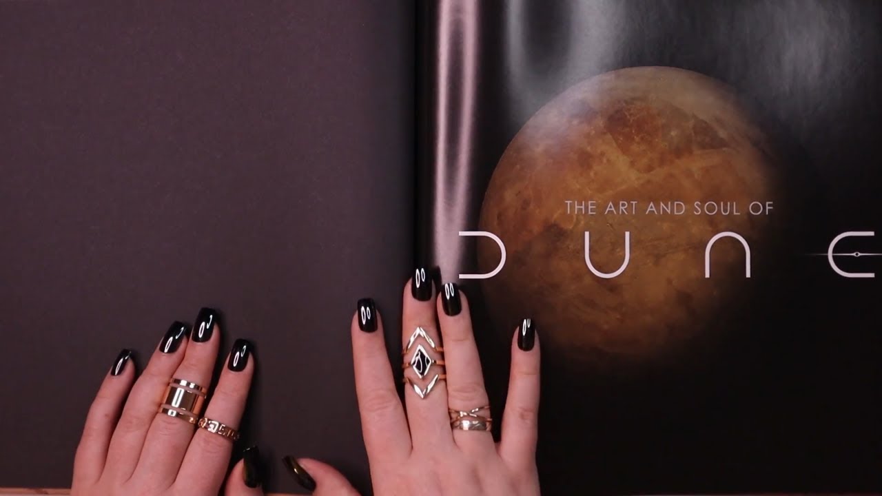 ASMR The Art and Soul of DUNE Part 1 📒 Book Page Turning, Tracing ✨ Whispering