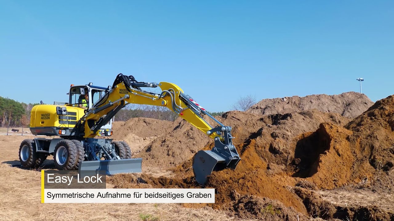 Produktivität auf vier Rädern: der Mobilbagger EW100