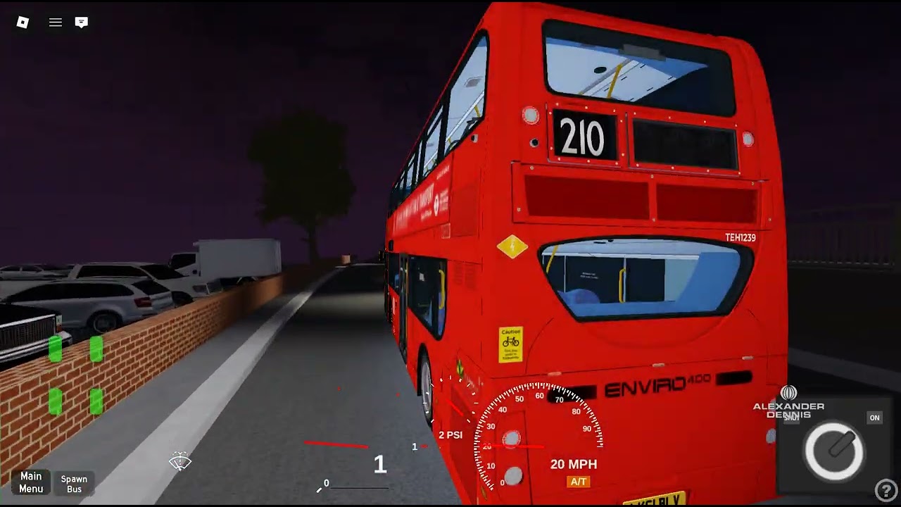 Roblox Project North West London Route 210 on Enviro 400 Hybrid TEH1239