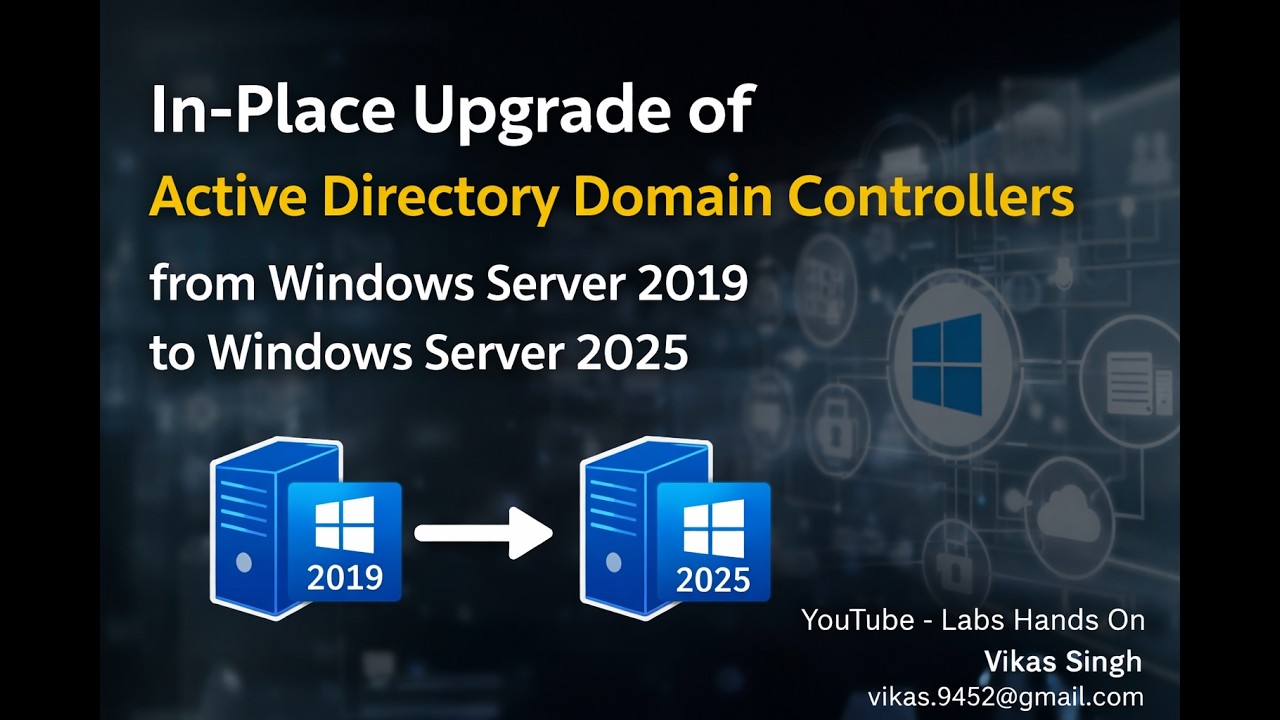 Как обновить контроллеры домена Active Directory: Windows Server 2019 до 2025 (обновление на месте)