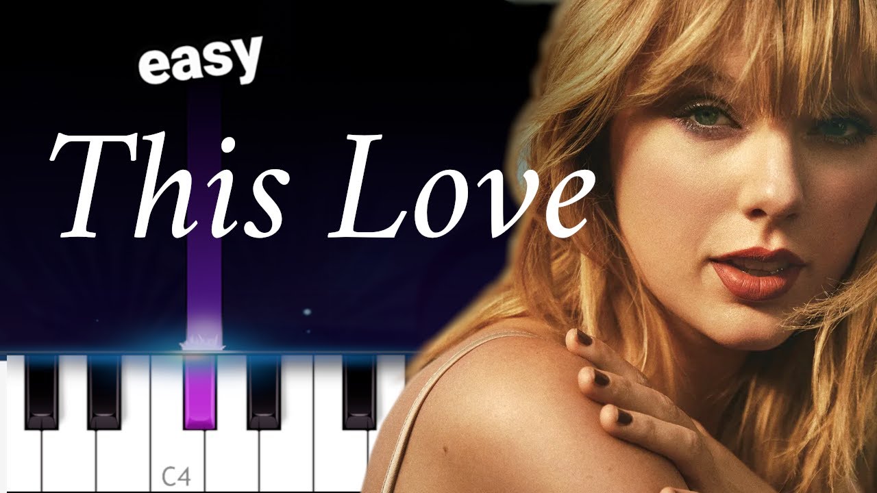 Taylor Swift - This Love (Taylor's Version)  EASY PIANO TUTORIAL