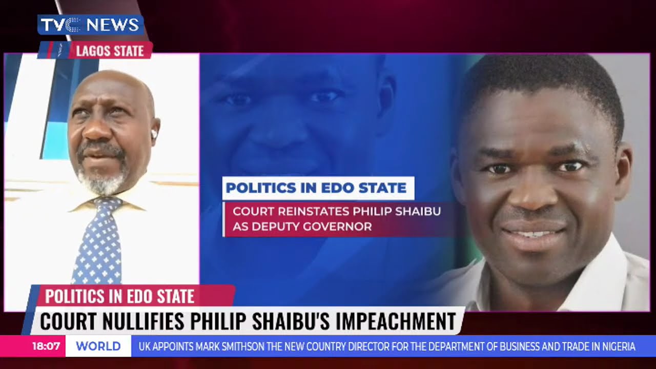 Court Reinstates Shaibu As Edo Deputy Gov, Assembly Appeals Judgement