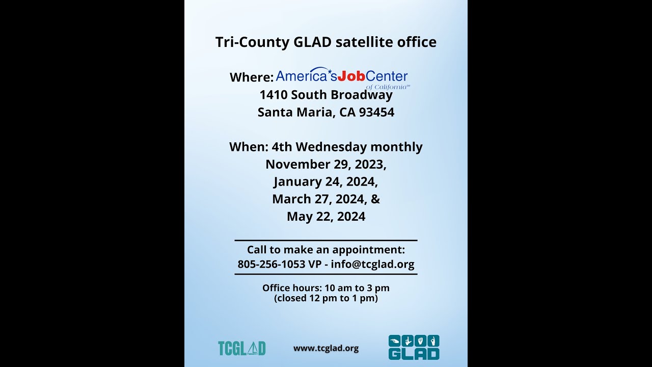 TCGLAD satellite office at Santa Maria, CA 2023-2024