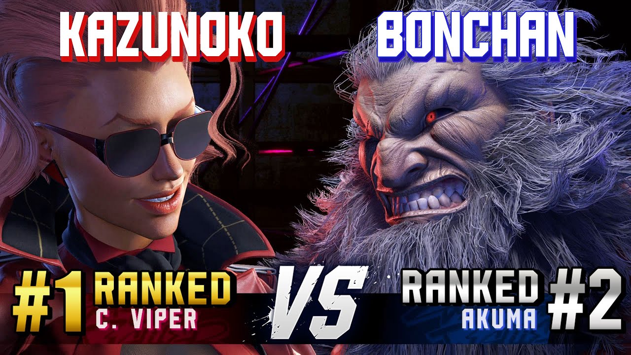SF6 ▰ KAZUNOKO (#1 Ranked C.Viper) vs BONCHAN (#2 Ranked Akuma) ▰ High Level Gameplay