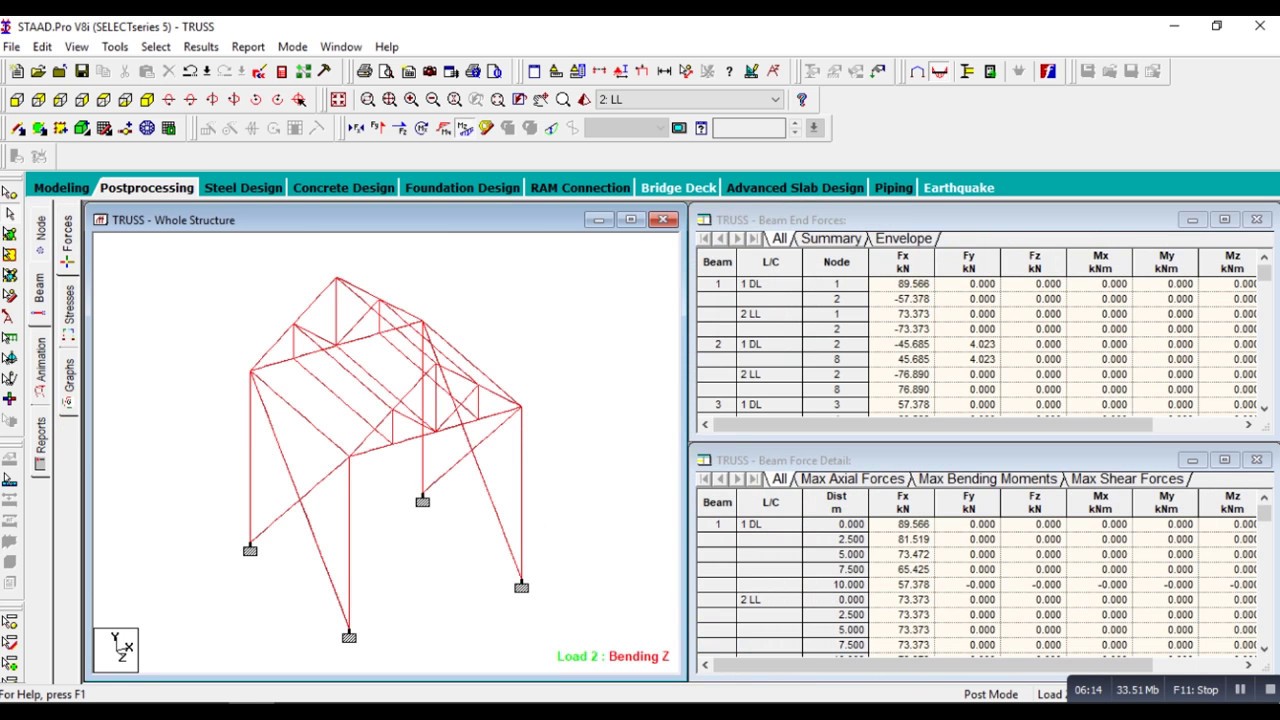 Steel Design in Staad Pro