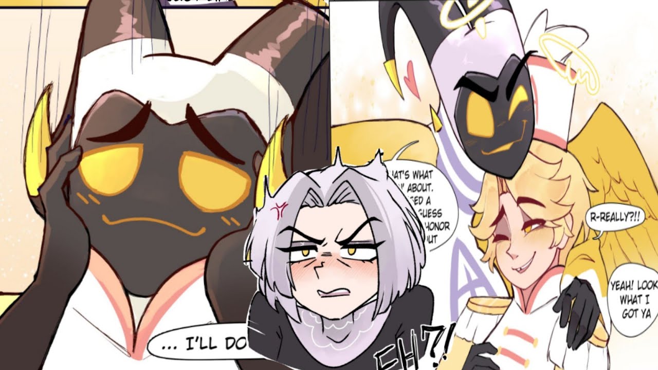 LUTE x ADAM want to train ABEL, but it's difficult (HAZBIN HOTEL) comic fandub.