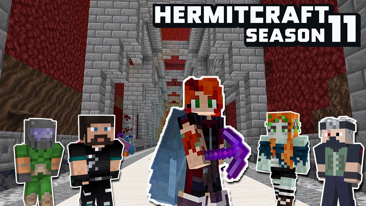 Supervising the Hermitcraft Nether Hub Building! Stream VOD