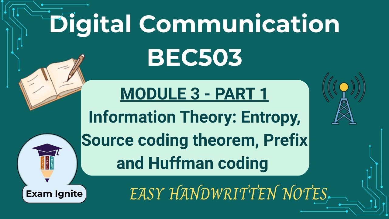 Digital Communication | DC | BEC503 | Module 3 | Part 1 | VTU 5th Sem | Important Topics | 🔥#vtu #dc