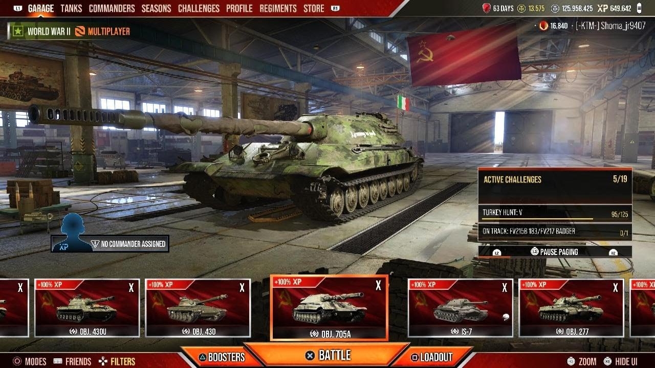 World of Tanks_ console. OBJ 705A Mastery