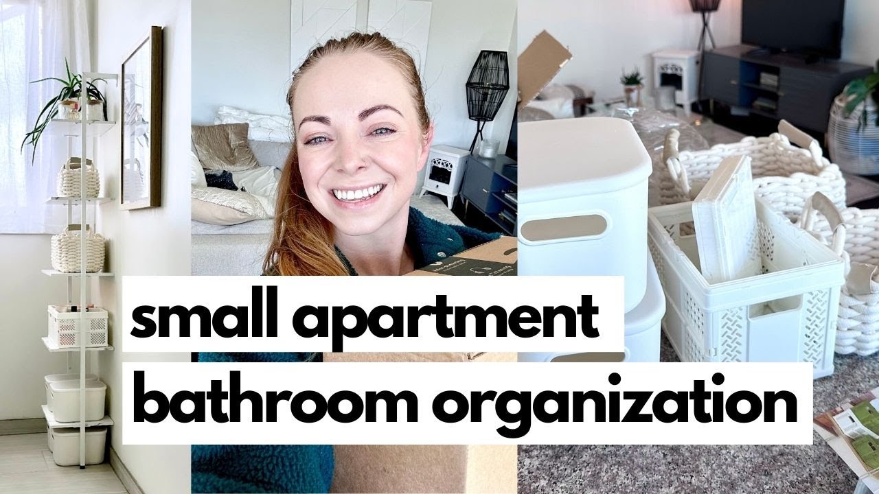 Organizing & Decluttering My Small Apartment Bathroom