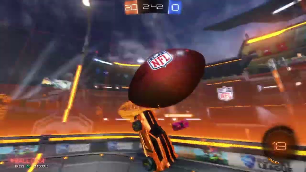 RocketLeague Gridiron 4v4 game play