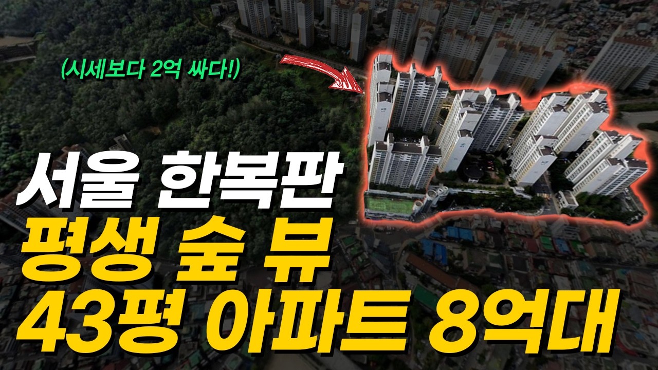 8억대까지 떨어진 서울 동작구 43평 아파트 (머니플레이스)