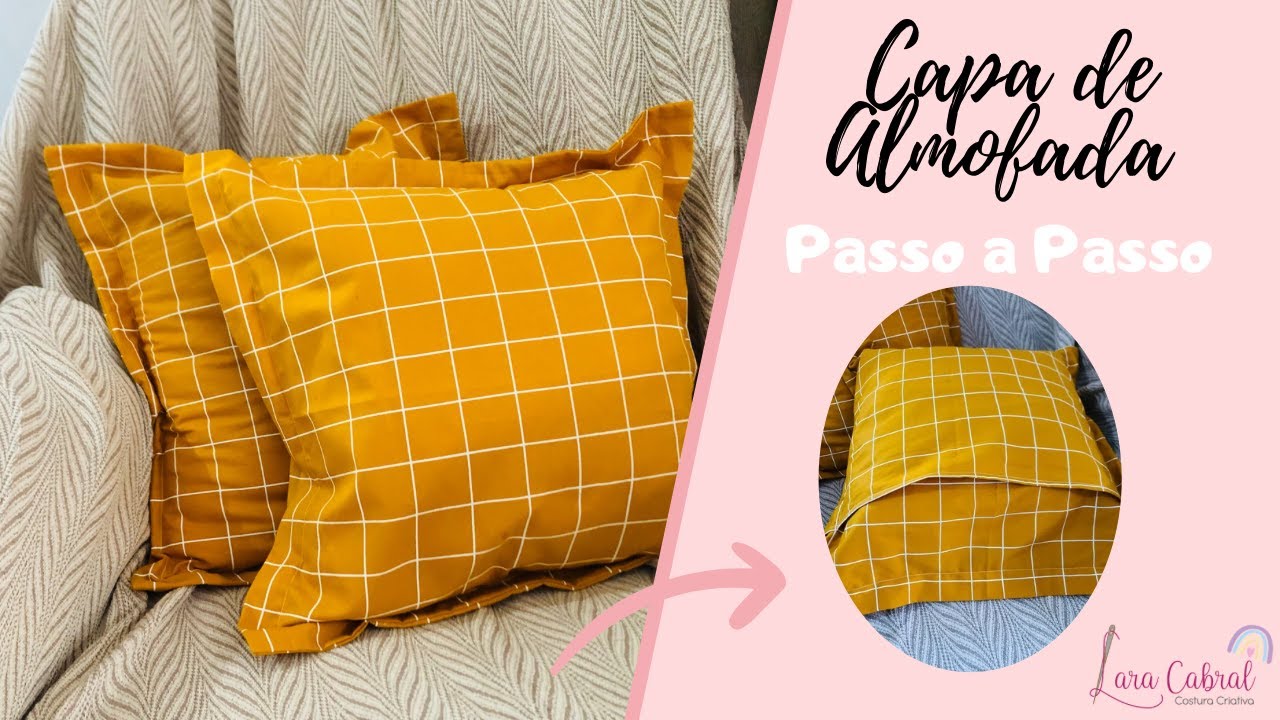CAPA DE ALMOFADA SEM ZÍPER | Costura iniciantes