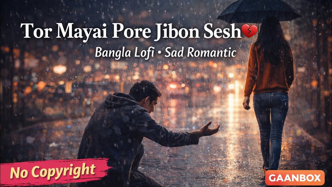 Tor Mayai Pore Jibon Sesh 💔 | Bangla Lofi Sad Romantic | Lonely Heartbeat | GaanBox  | #banglasong
