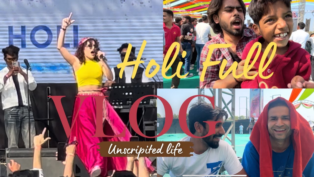 Holi full vlog || shiva choudhary live contcert || full enjoy 