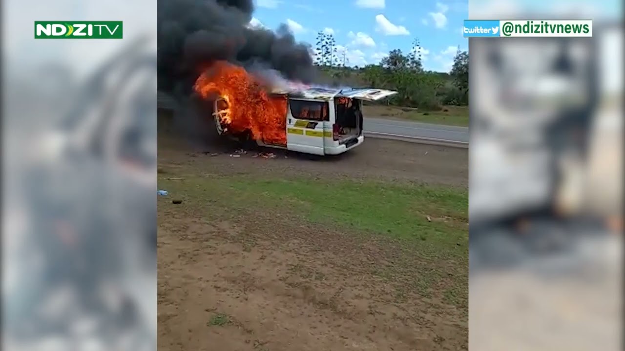 Transline from Nairobi cbd enroute ksi goes on fire near Narok-(Entulele)#ndizitv