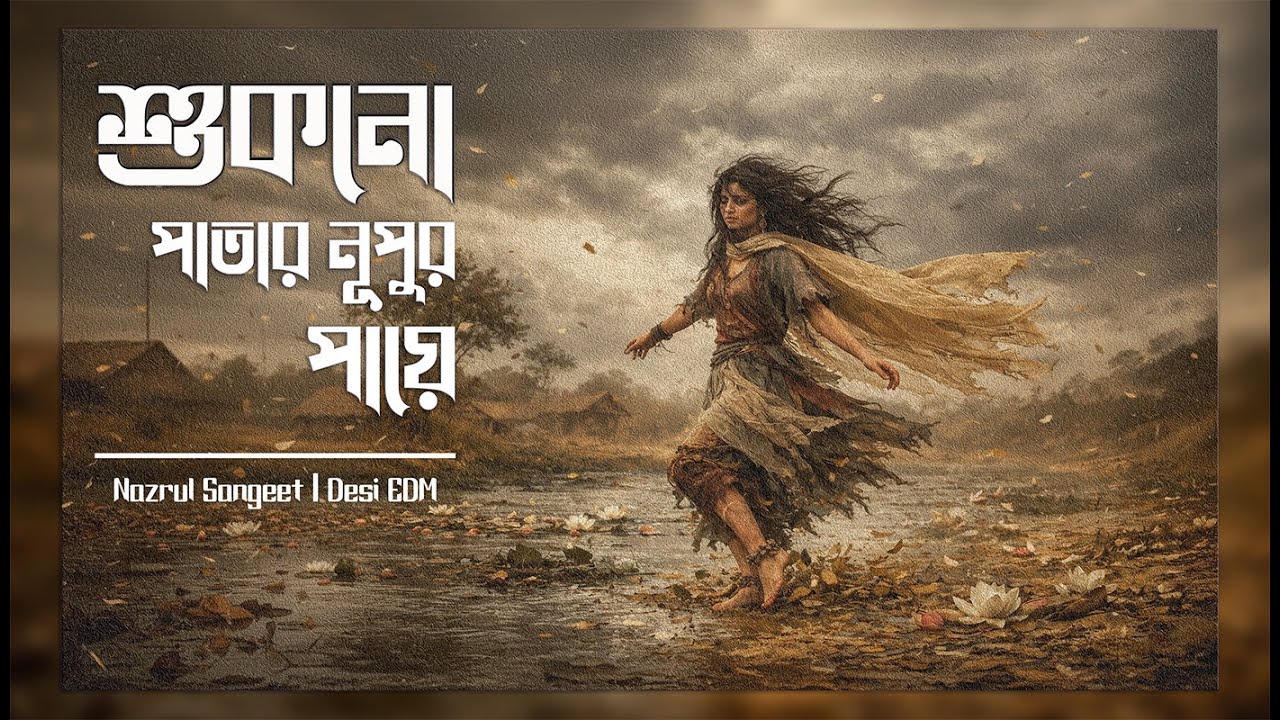 শুকনো পাতার নূপুর পায়ে | Shukno Patar Nupur Paye | Nazrul Sangeet EDM × Desi Fusion | AI Cover