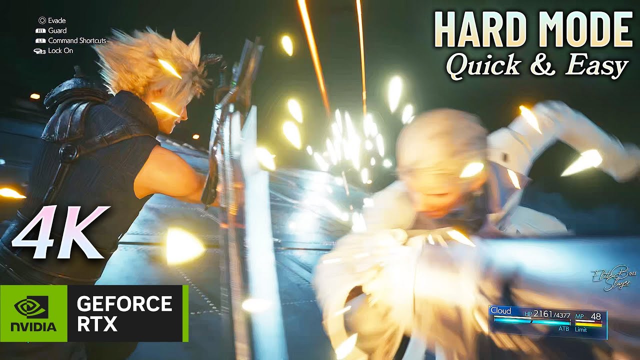FFVII REMAKE PC 2025 Rufus Hard Mode With Speedrun Strategy | RTX 4080 (4K 60FPS)