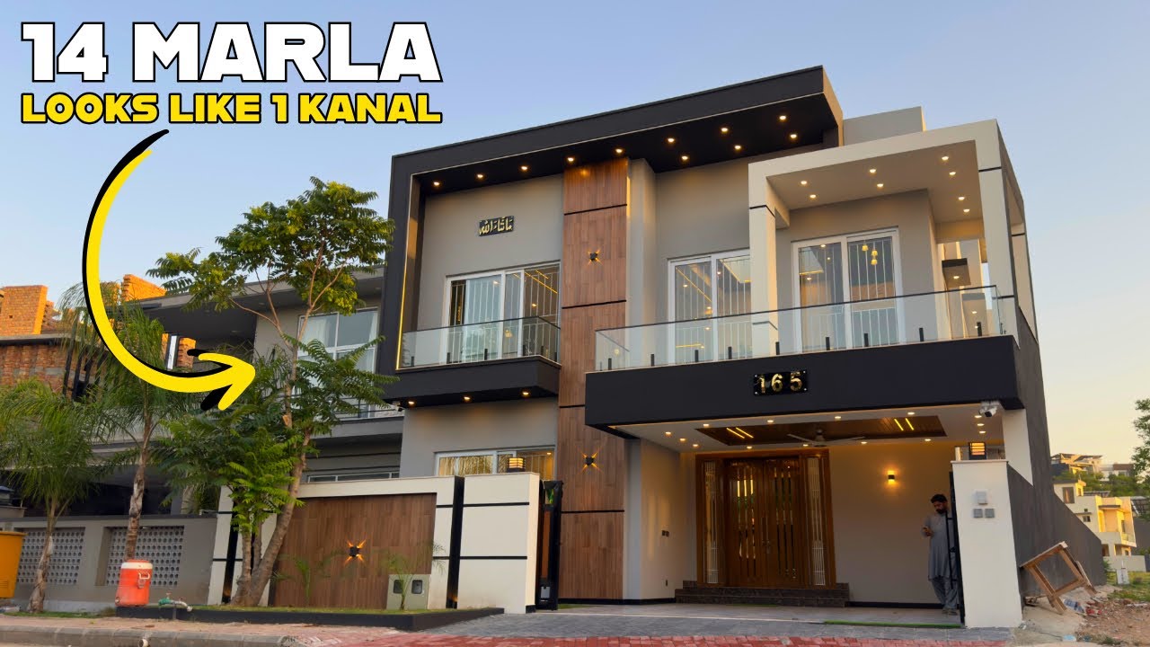 14 Marla Looks Like 1 Kanal designer house For Sale In overseas sector bahria town Islamabad