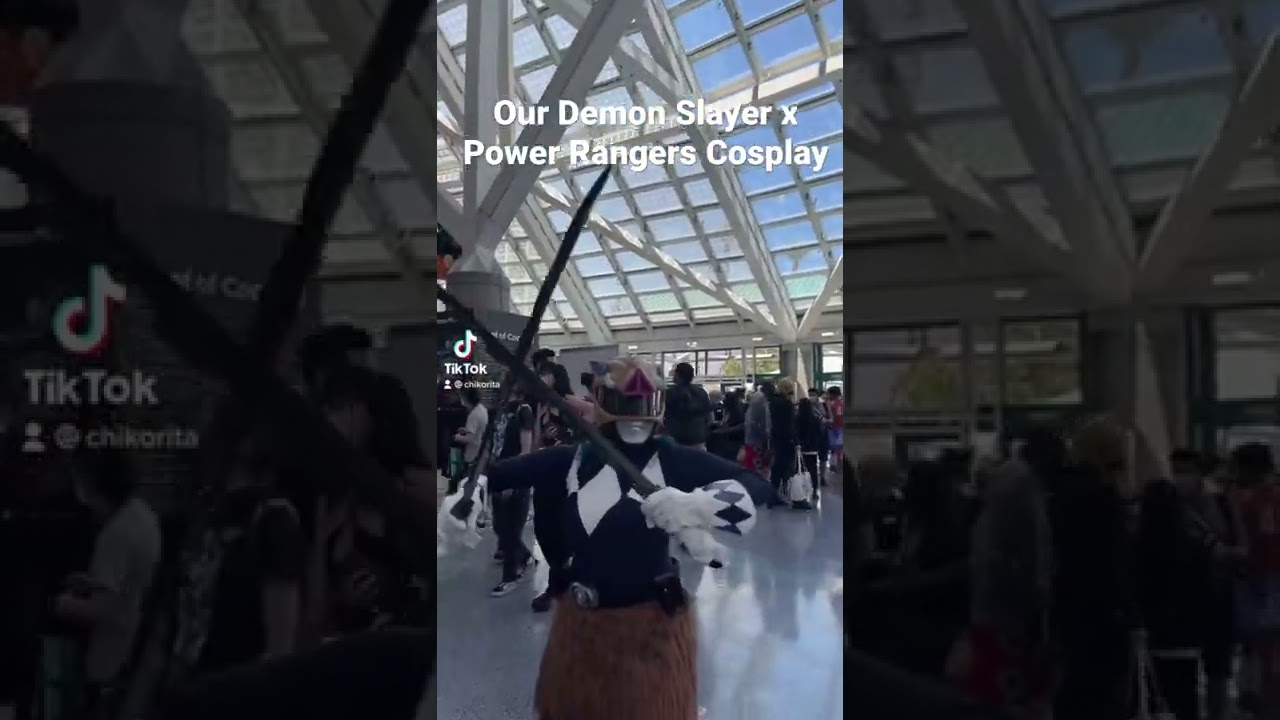 Anime Expo 2022 Demon Slayer Inosuke x Power Rangers Cosplay! | AJsDayOff 