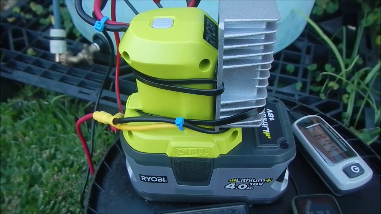 Motor Kayak Ryobi ONE+ 18V Lithium Battery Hack