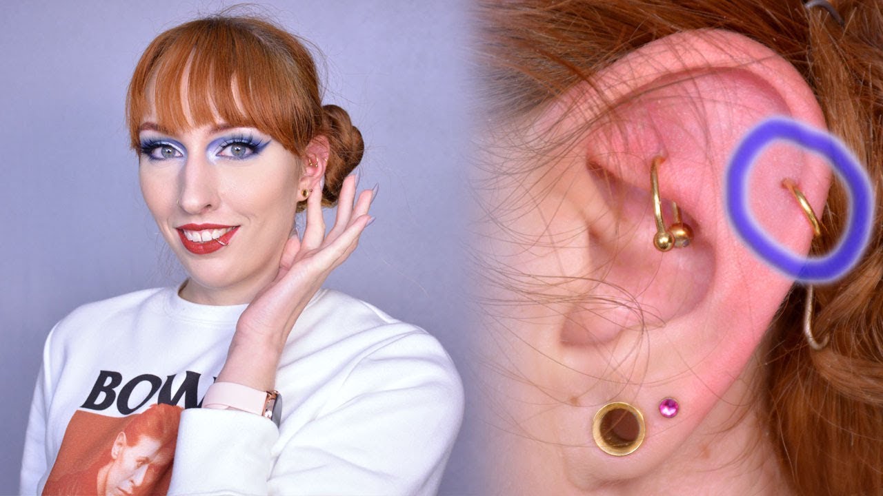 Helix Piercing | LOTS of Info & how to CHANGE Jewelry