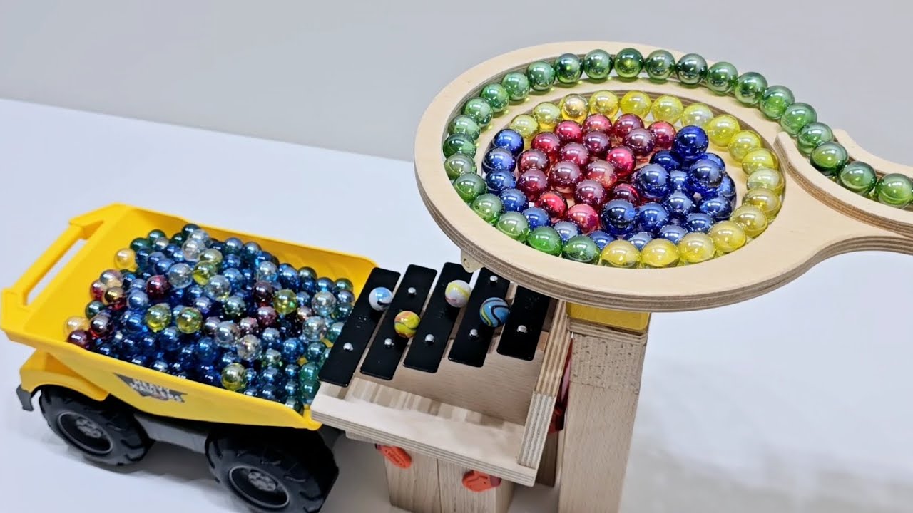 Soothing Marble Run Experience With Haba Wave Slope For Asmr Fans!