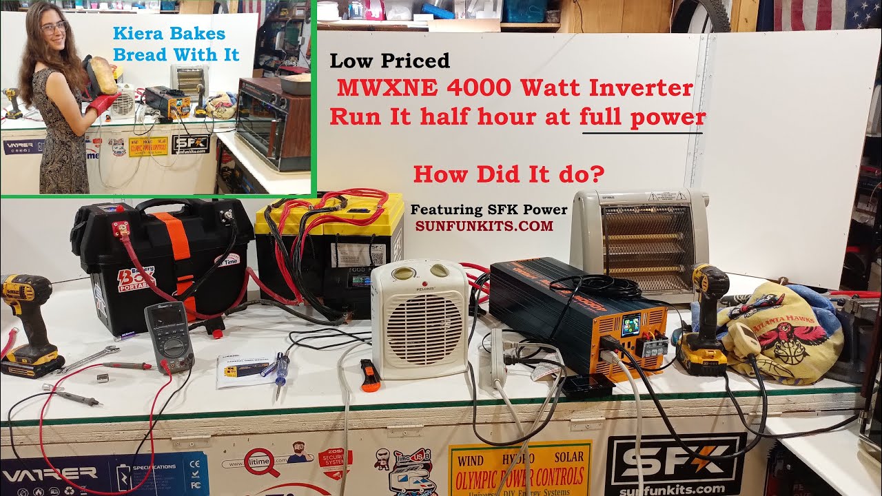 MWXNE 4000 Watt Pure Sine Wave Inverter, Open it, study it, run 30 minute full power test