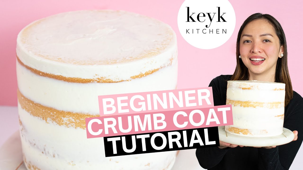 How to Crumb Coat a Cake for Beginners | Keyk Kitchen