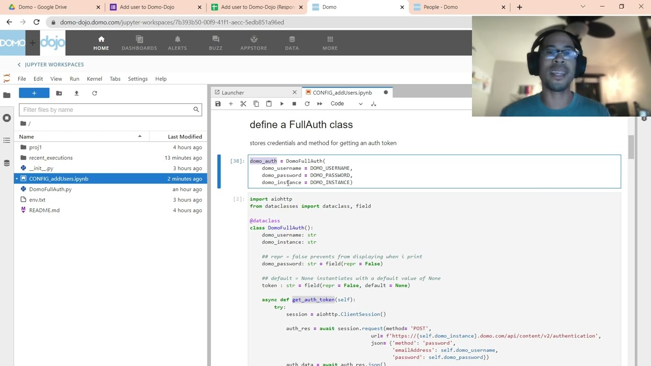 Domo Jupyter Notebooks - automate adding users to Domo (w Google Sheets & wicked 🐍 Python skillz)