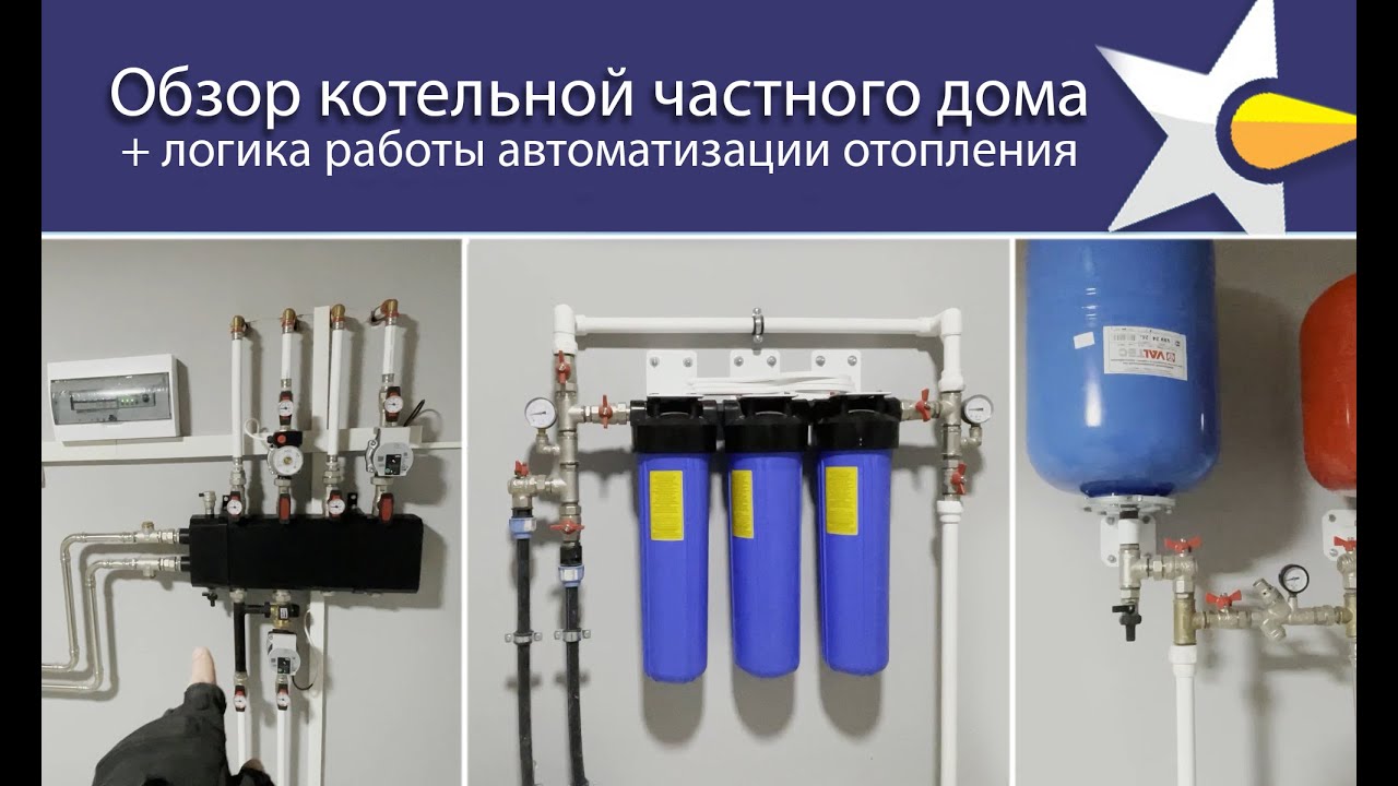 Обзор небольшой, но интересной котельной частного дома! + Автоматика