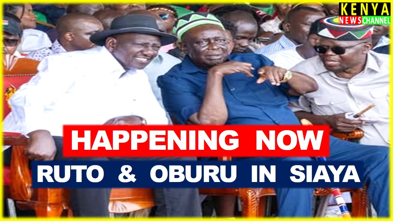 LIVE - Ruto to Address the Nation with Oburu Odinga from Siaya
