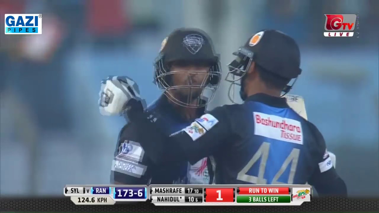 Great Winning Moments of Rangpur Riders against Sylhet Sixers BPL 2017