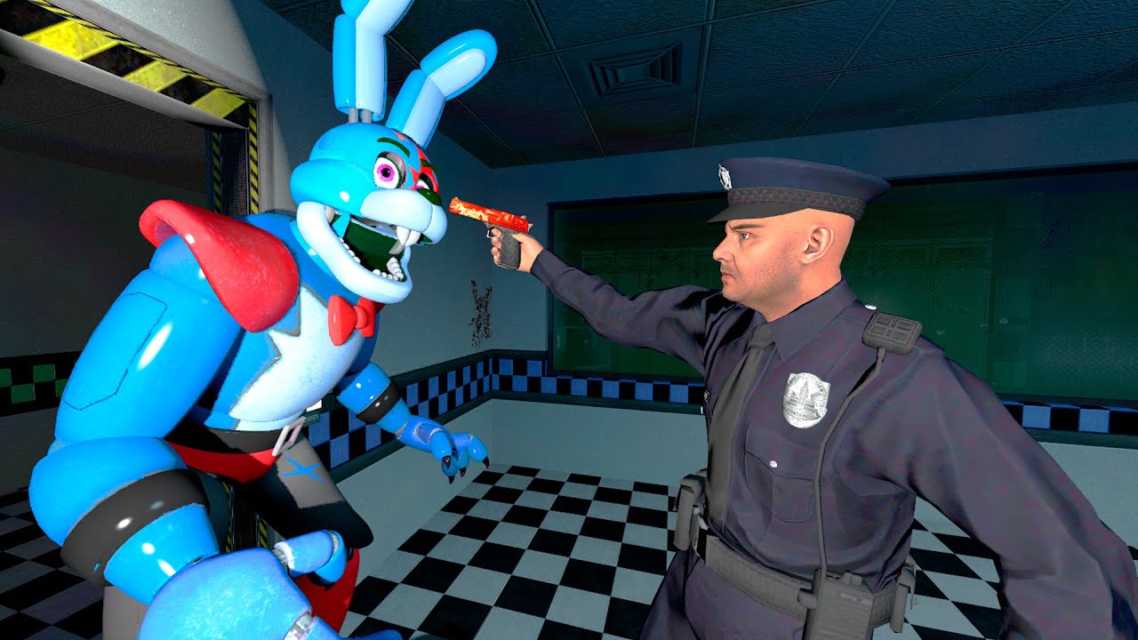 АНИМАТРОНИКИ ПУГАЮТ ОХРАННИКА FNAF COOP Garry's Mod