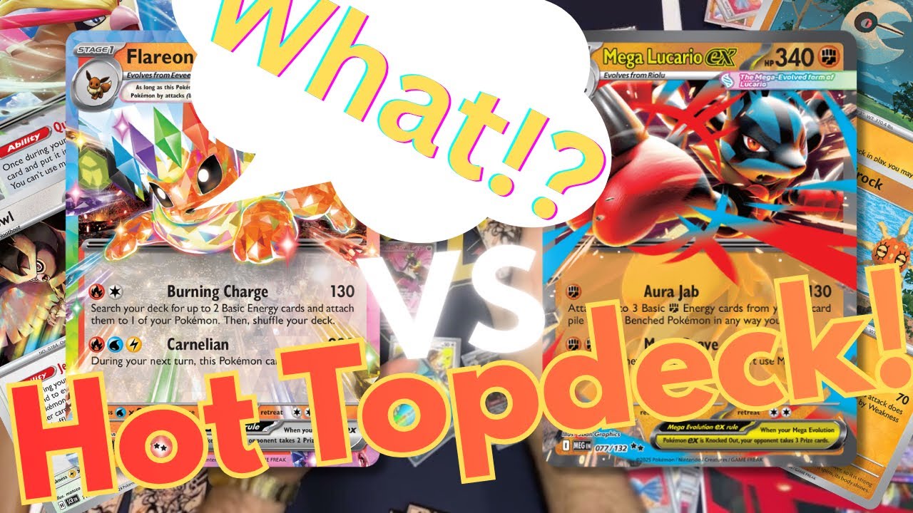 Flareon Box VS Mega Lucario - Pokemon TCG - Local Tournament